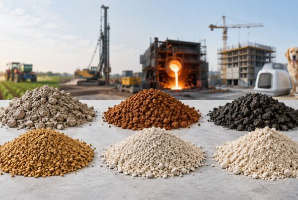 Different types of Bentonite-granules-used-in-industrial applications